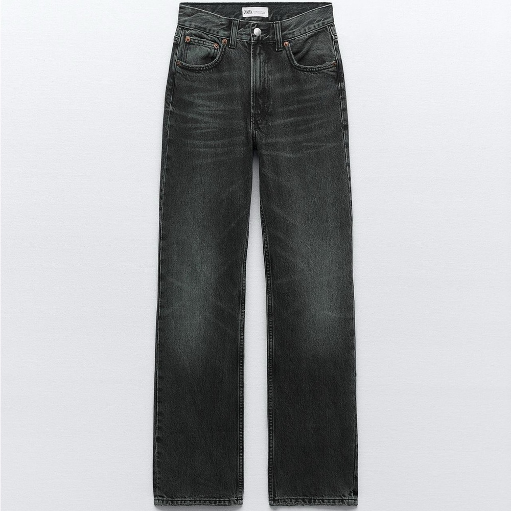 Zara TRF Straight Leg Jean with High Waist